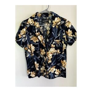 Reformation Hawaiian print two piece linen shorts  set size XS